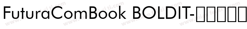 FuturaComBook BOLDIT字体转换